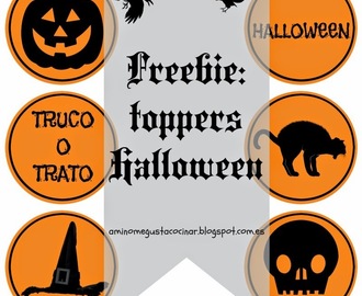 Freebie: toppers de Halloween (e idea para hacer un postre "terrorífico" en cinco minutos)