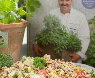 Tabouleh mit Feta und Pinienkernen + Kochbuchvorstellung „Lafers Kräuterküche“