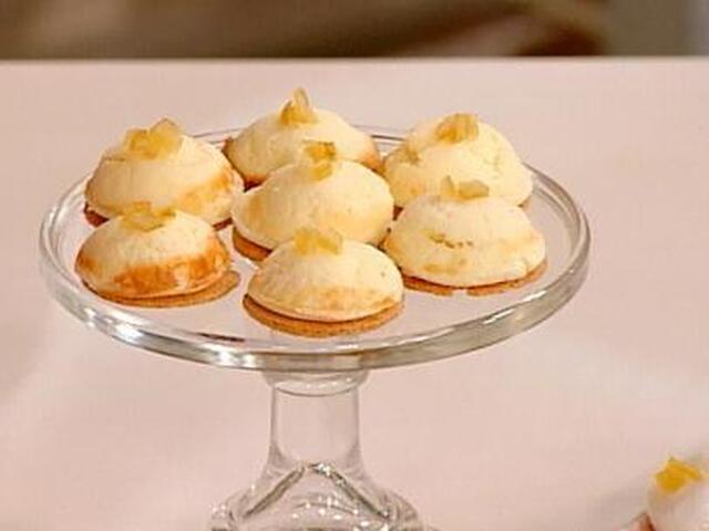 Bite-Size Cheesecakes on Lemon-Pepper-Cornmeal Crusts