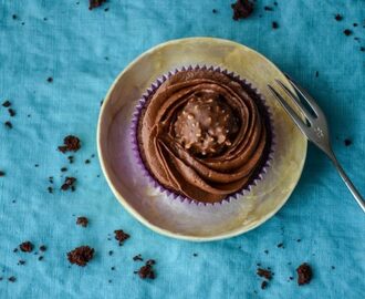 Schokoladen Cupcakes mit Nutella Füllung