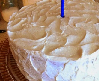 Delicious Homemade White Cake & Frosting