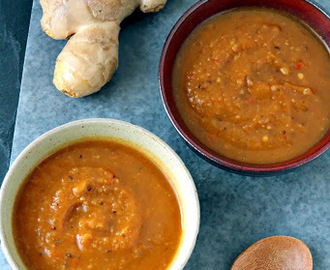 Sweet Potato and Ginger Soup (Yummy Recipe to help cure the Flu)