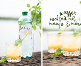 [Rezept] Ein sommerlicher alkoholfreier Wasser Cocktail mit Mango, Minze & Vöslauer Balance* (Werbung)