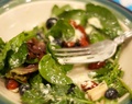 Tuesday Dinner: Summer Fruit and Arugula Salad