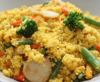 Het couscous med stekta grönsaker