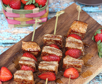 Almond Butter & Strawberry Jam French Toast on Stick