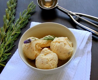 Honey Roasted Nectarine & Lavender Ice Cream ... and a chat with Hein van Tonder