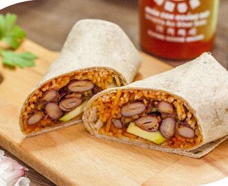 vegane Reis-Bohnen-Burritos mit Salsa aus die „vegane Lunchbox“ – Veggieday