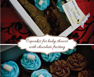 Baby Shower Cupcakes with Chocolate Frosting | Recipes byMelissaBee