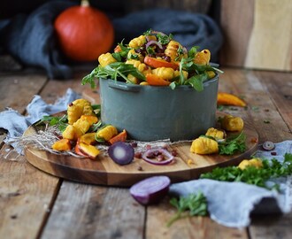 Kürbis Gnocchi Salat: Herzhafter Spätsommer