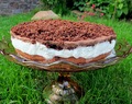 Čokoládovo - šlehačkový narozeninový dort