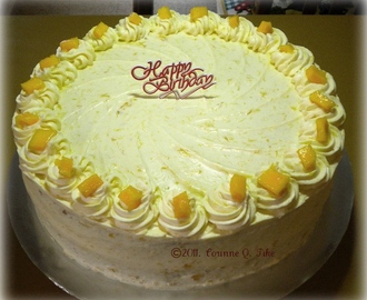Mango and Cream Cake