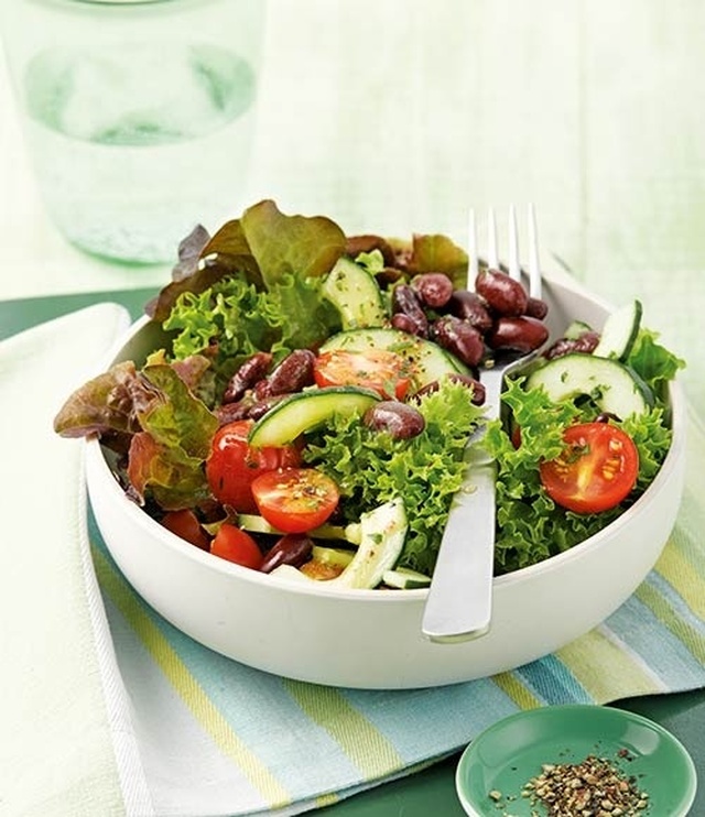 Salade met spekjes Beschikbaar in de 3 