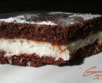 Wilgotne ciasto czekoladowo kokosowe