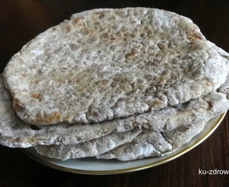 Chlebki żytnie roti (wegańskie, bez drożdży, bez zakwasu)