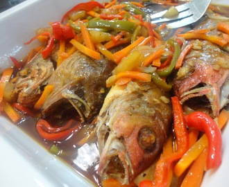 FISH ESCABECHE with a hint of PINEAPPLE