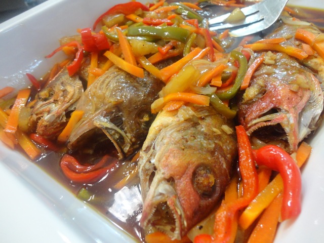 FISH ESCABECHE with a hint of PINEAPPLE