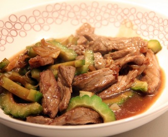 SAWCLicious Recipes: Beef with Bittergourd in Oyster Sauce ( Beef with Ampalaya)