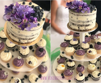 Svatební dort a cupcakes