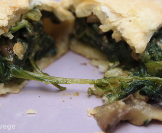 Spinach, Mushroom and Coconut Pasties
