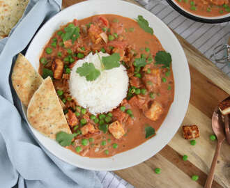 Vegetarische curry met paneer