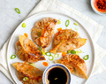 Kimchi dumplings
