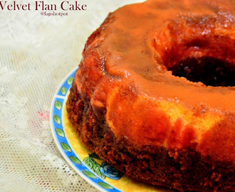 Red Velvet Flan Cake