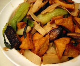 Braised Chinese Mushrooms and Tofu