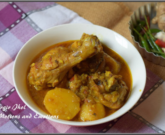 Bengali Murgir Jhol/Sunday Special Bengali Chicken Curry/ Chicken in Thin Gravy