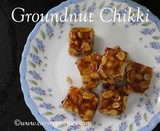 Groundnut Chikki Recipe -- How to make Groundnut Chikki