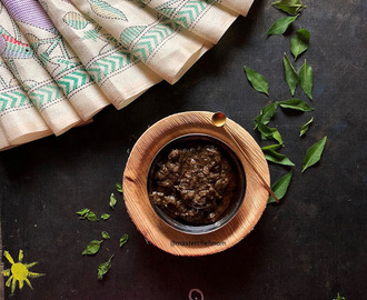 Karuveppilai Thokku | Karuvepillai Thokku Recipe | Spicy Curry Leaves Relish Recipe | Vegan and Gluten Free