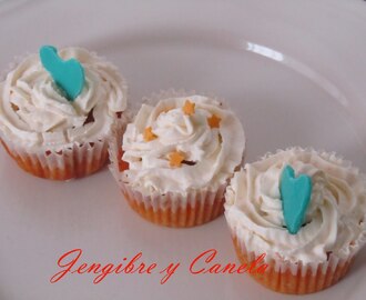 Cupcakes de zanahoria y naranja