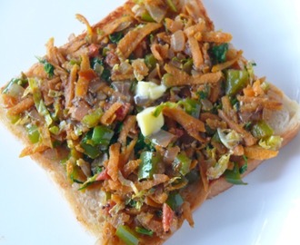 bread masala sandwich recipe / iyengar bakery style vegetable toast