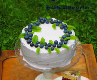 Blaubeerzauber; Rezept für Blaubeer - Joghurt - Sahne - Torte
