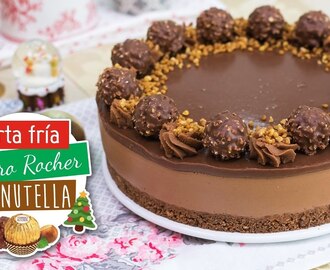 Tarta de Ferrero Rocher y Nutella sin horno | Especial Navidad | Quiero Cupcakes!