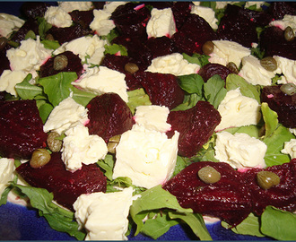 My neighbour’s beetroot, feta and rocket salad