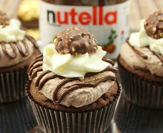 Nutella Cupcakes mit Rocher