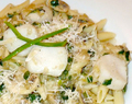 Penne With Scallops, Asparagus and Parmesan