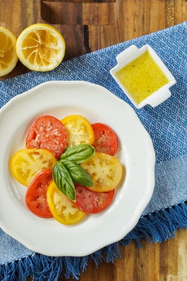Tomato Salad with Lemon Dijon Dressing