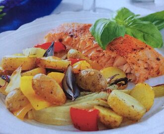 Dagens recept: Chililax med ugnsbakade grönsaker