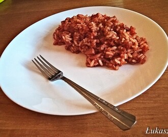 Obiad za 5 zł : Risotto z pomidorami i „wkładką”