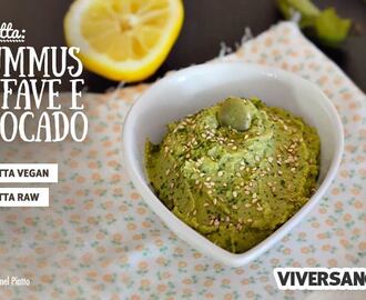 Hummus di fave e avocado