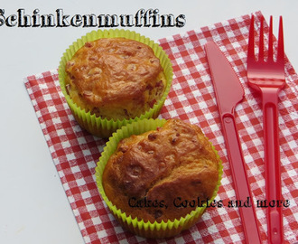 Muffins müssen nicht immer süss sein; Rezept für Schinken Muffins mit Käse