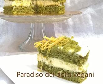 Torta vegan  al tè verde Matcha (Matcha cake)