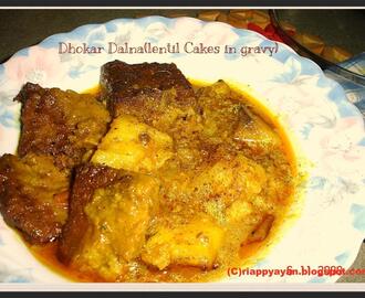 Dhokar Dalna (Lentil Cakes in a spicy gravy) ~A Bengali Delight