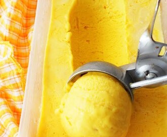Homemade Fresh Mango Ice Cream...step by step.