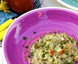 Risotto with Artichokes, Apples and Flower Sprinkles and the Village of Ceri
