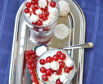 Eton Mess with Raspberries and Red Currants