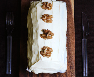 Carrot Loaf with Cream Cheese Frosting