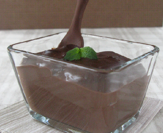 Čokoládovo - mátový pudink